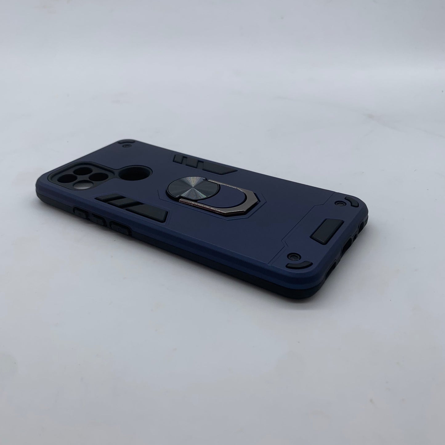 OPPO A15 Hard PC Case with ring holder Shockproof Slim back Cover