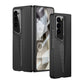 LEEKA Samsung Z Fold 6 case with Super Luxury Sport car fiber Pro case design with free inbuilt Screen Protector