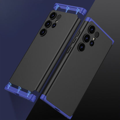 LEEKA Samsung S24 Ultra Full 3in1 Cover 360º Shockproof Armor Hard Matte PC Case