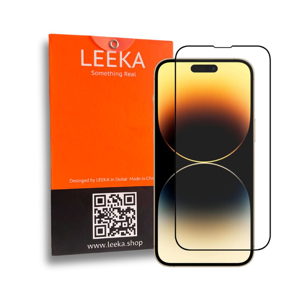 LEEKA Apple iPhone 14 Pro Supreme Quality HD Clear Tempered Glass Screen Protector