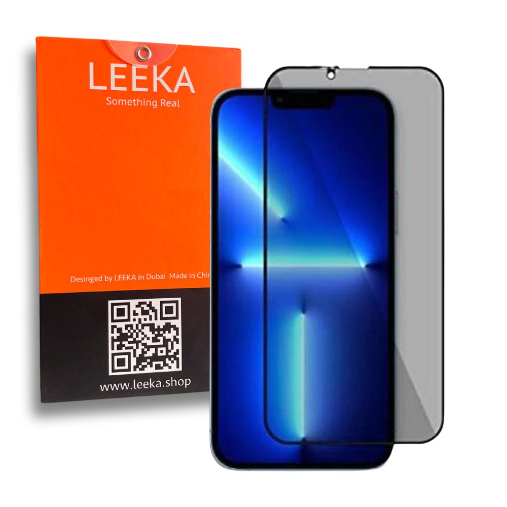 LEEKA Apple iPhone 13 Pro Supreme Quality Anti-Spy Privacy Glass Screen Protector