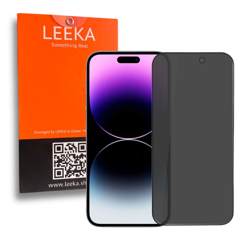 LEEKA Apple iPhone 14 Pro Supreme Quality Anti-Spy Privacy Glass Screen Protector