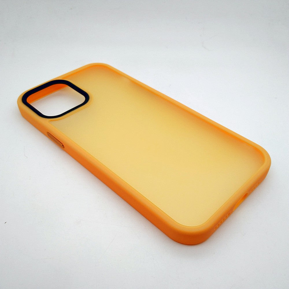 iPhone 12 Pro Max Luxury Matte Slim Shockproof iPhone Case Yellow