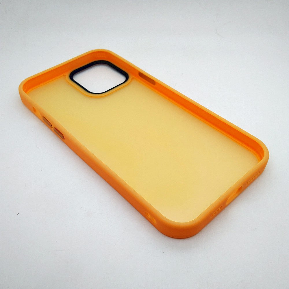 iPhone 12 Pro Max Luxury Matte Slim Shockproof iPhone Case Yellow