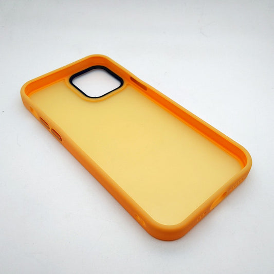 iPhone 12 Luxury Matte Slim Shockproof iPhone Case Yellow