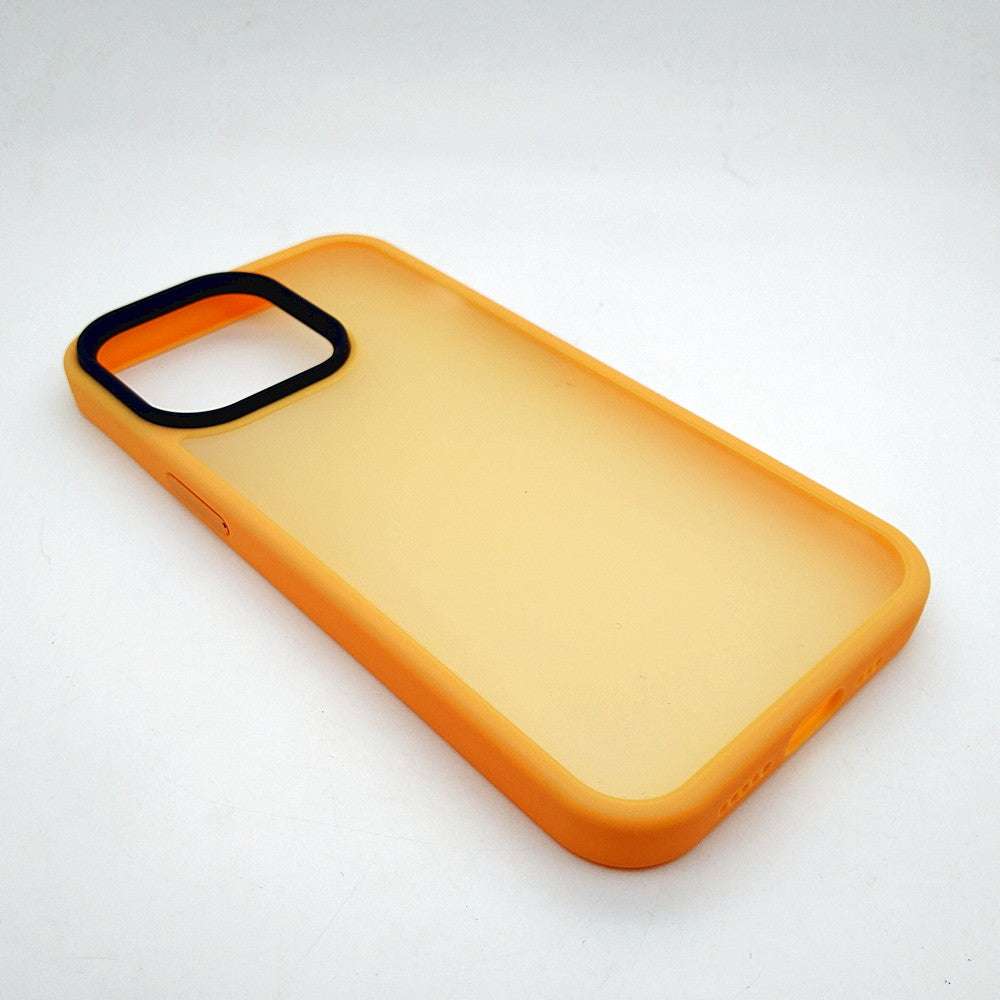 iPhone 13 Pro Luxury Matte Slim Shockproof iPhone Case Yellow