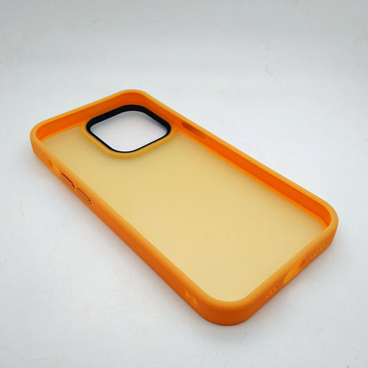 iPhone 13 Pro Luxury Matte Slim Shockproof iPhone Case Yellow