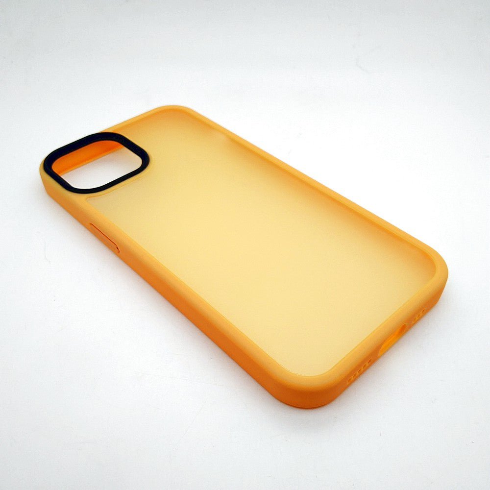 iPhone 13 Luxury Matte Slim Shockproof iPhone Case Yellow