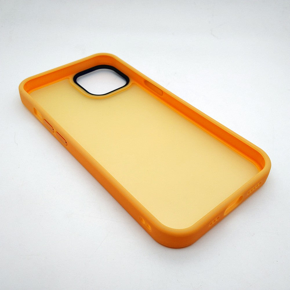 iPhone 13 Mini Luxury Matte Slim Shockproof iPhone Case Yellow