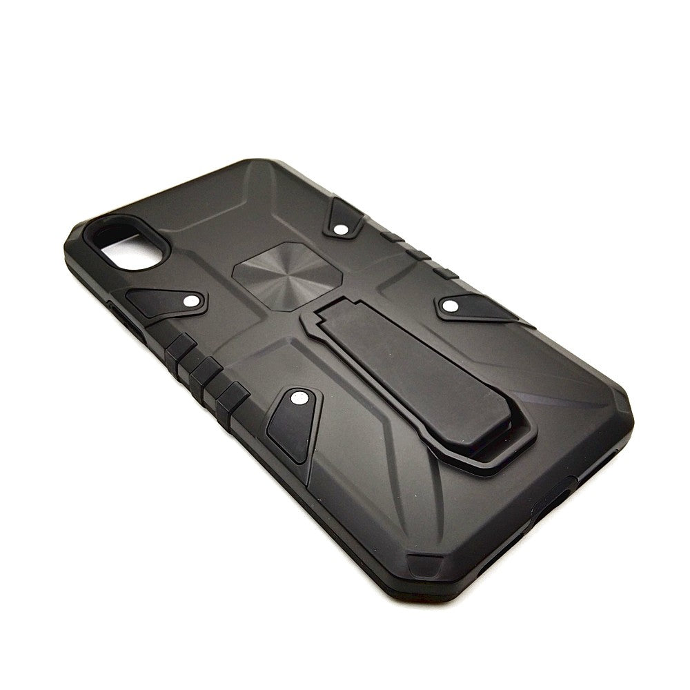 iPhone XR Shockproof Armour Magnet Car holder Military Grade Case Black