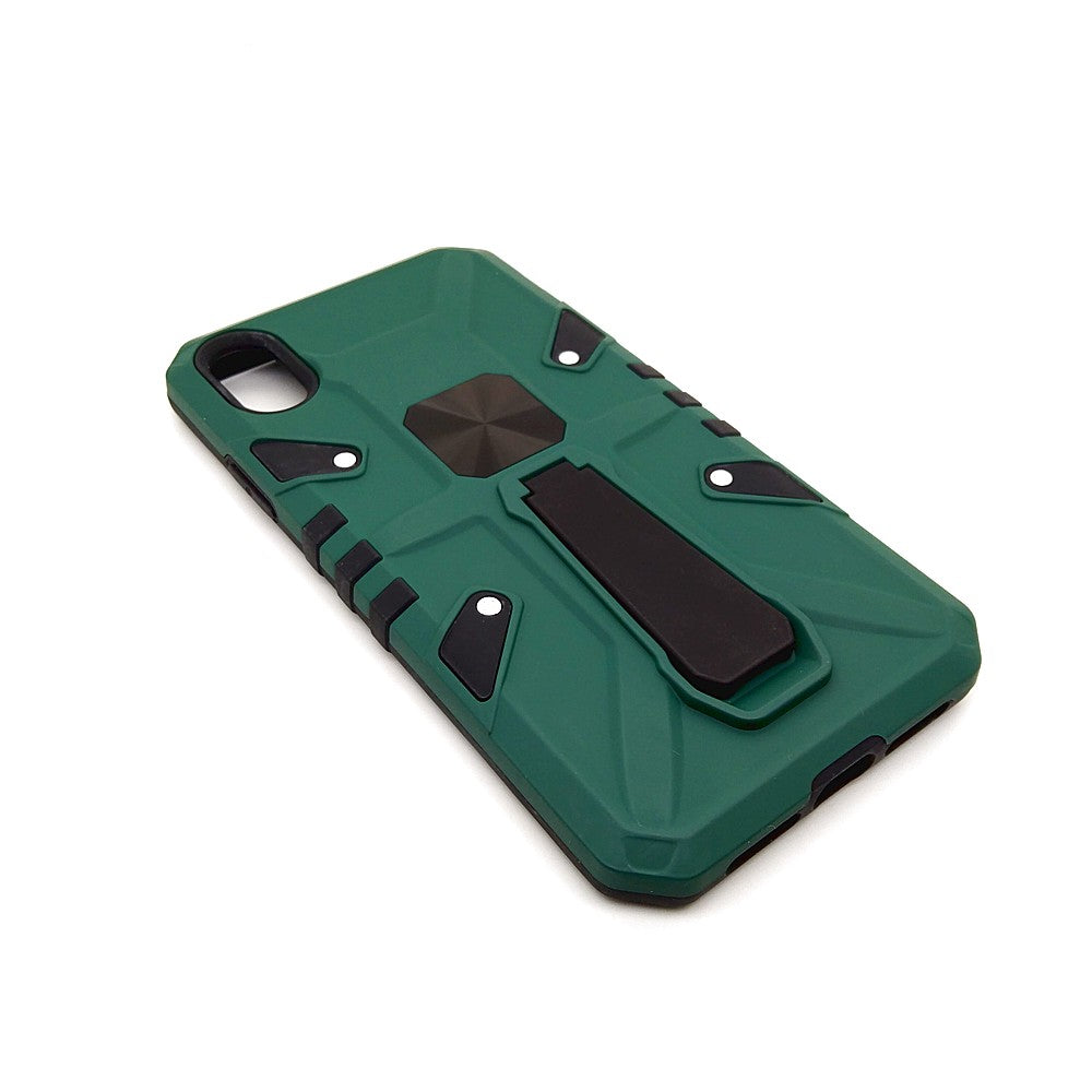 iPhone XR Shockproof Armour Magnet Car holder Military Grade Case Green