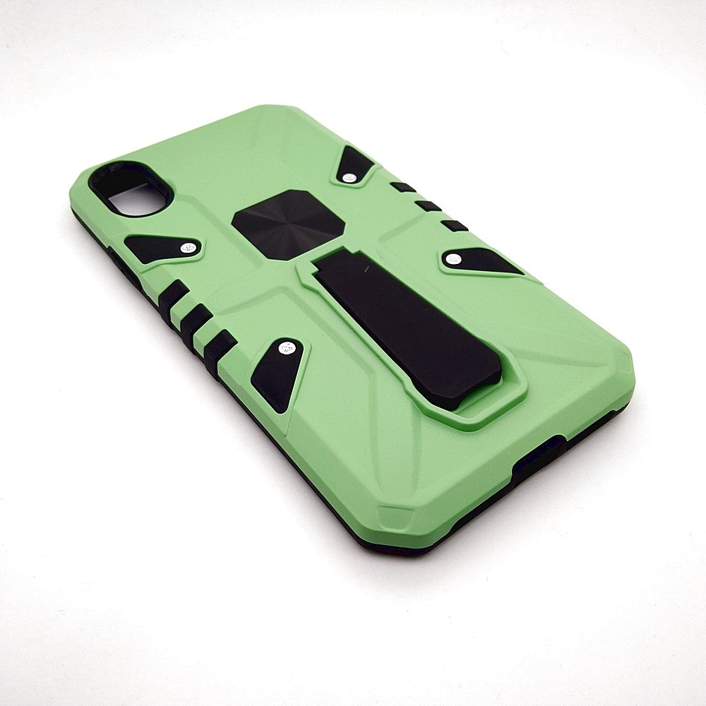 iPhone XR Shockproof Armour Magnet Car holder Military Grade Case Light Green