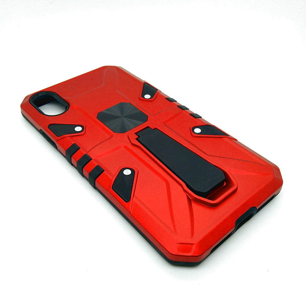 iPhone XR Shockproof Armour Magnet Car holder Military Grade Case Red