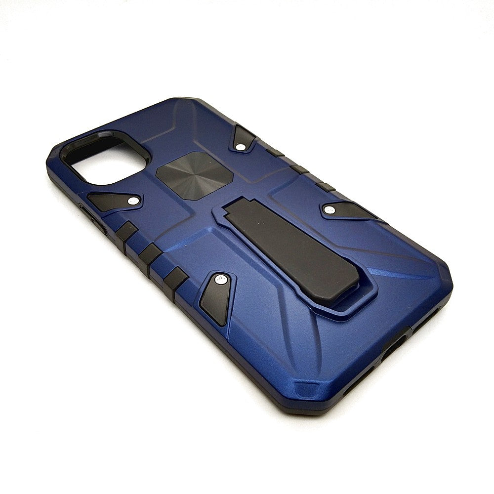 iPhone 11 Shockproof Armour Magnet Car holder Military Grade Case Blue