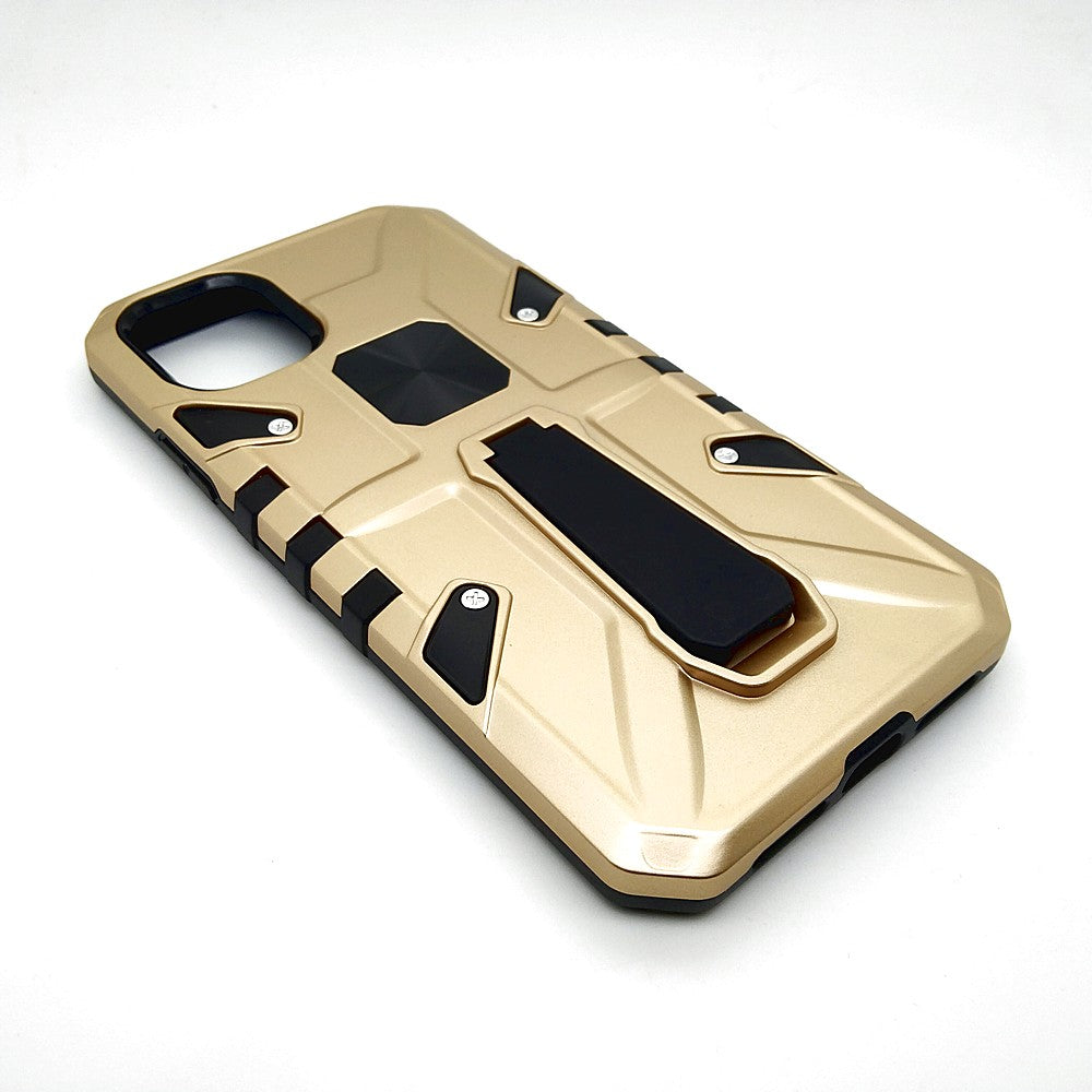 iPhone 11 Shockproof Armour Magnet Car holder Military Grade Case Gold