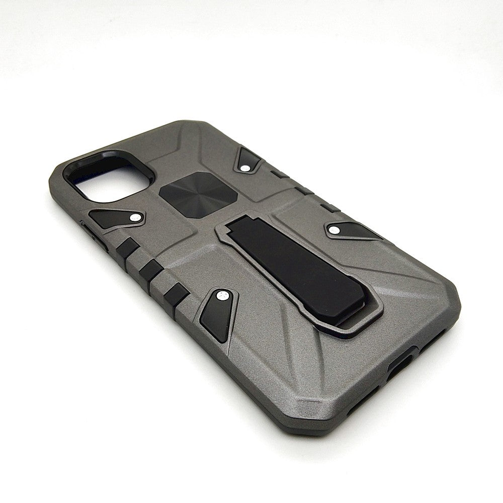 iPhone 11 Shockproof Armour Magnet Car holder Military Grade Case Grey