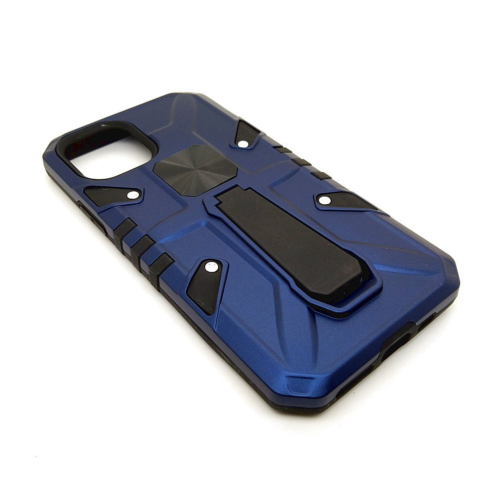 iPhone 12 Mini Shockproof Armour Magnet Car holder Military Grade Case Blue