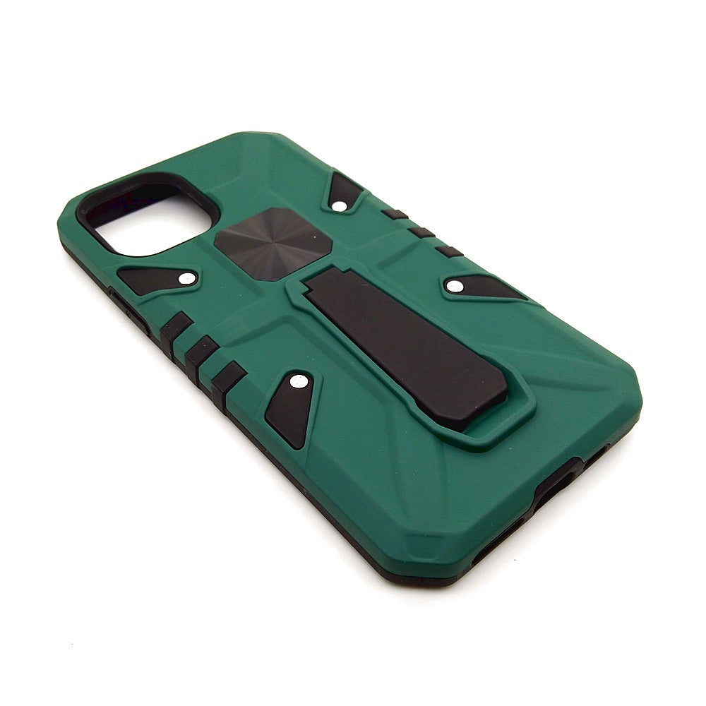 iPhone 11 Pro Shockproof Armour Magnet Car holder Military Grade Case Green