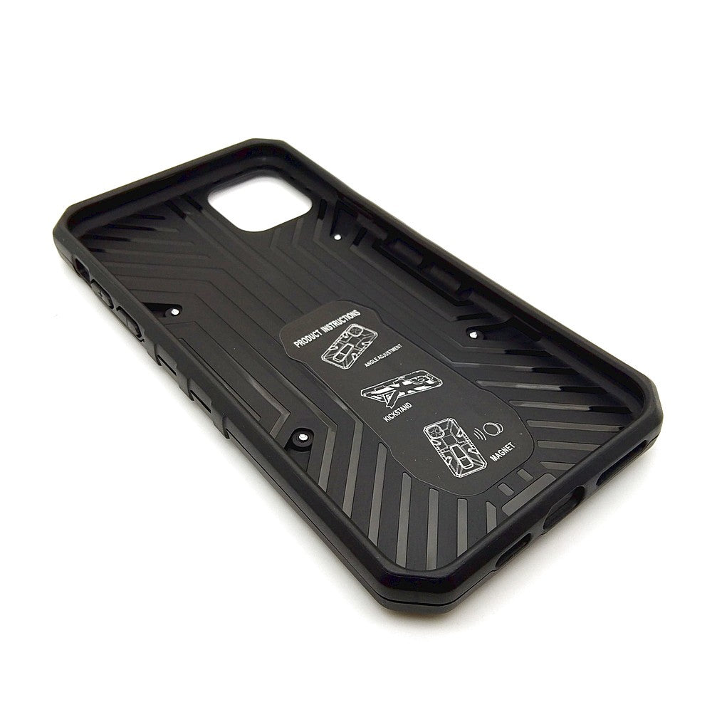 iPhone 11 Pro Max Shockproof Armour Magnet Car holder Military Grade Case Black