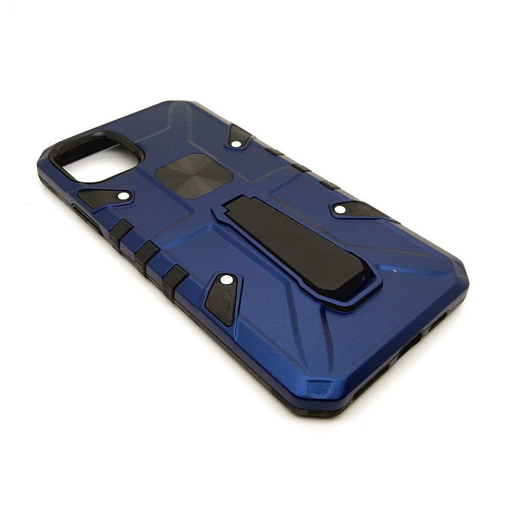 iPhone 11 Pro Max Shockproof Armour Magnet Car holder Military Grade Case Blue