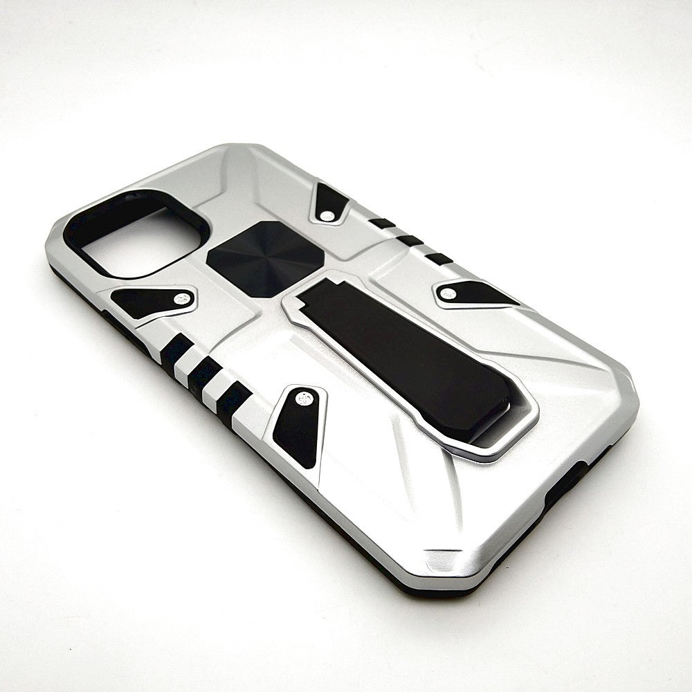 iPhone 11 Pro Shockproof Armour Magnet Car holder Military Grade Case White