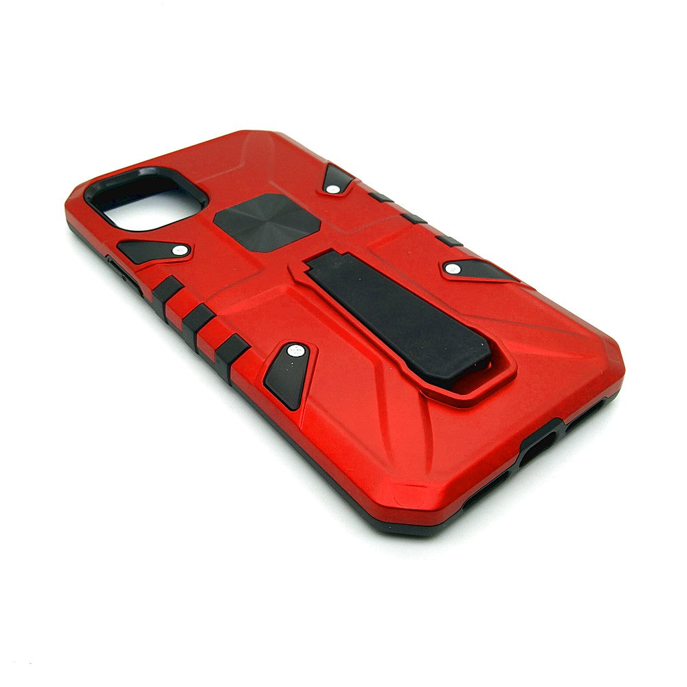 iPhone 11 Shockproof Armour Magnet Car holder Military Grade Case Red