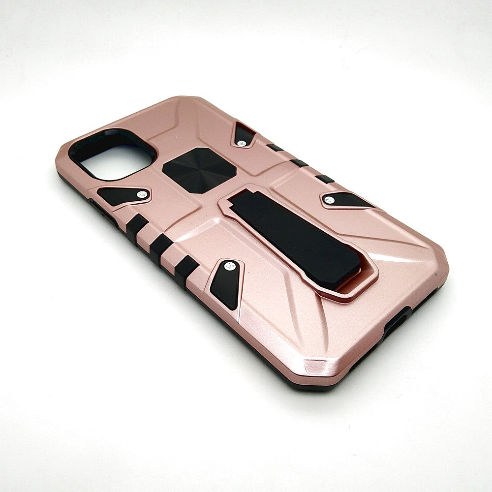 iPhone 11 Shockproof Armour Magnet Car holder Military Grade Case Rose