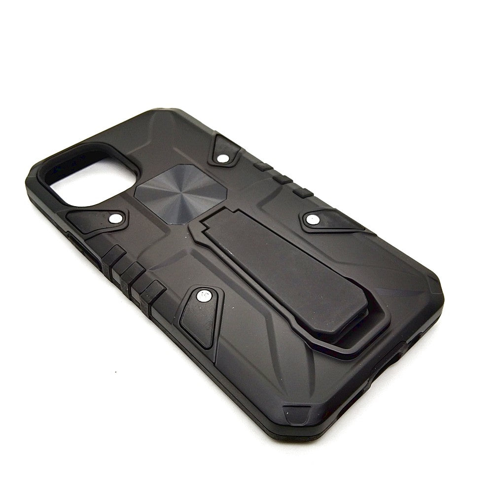 iPhone 12 Mini Shockproof Armour Magnet Car holder Military Grade Case Black