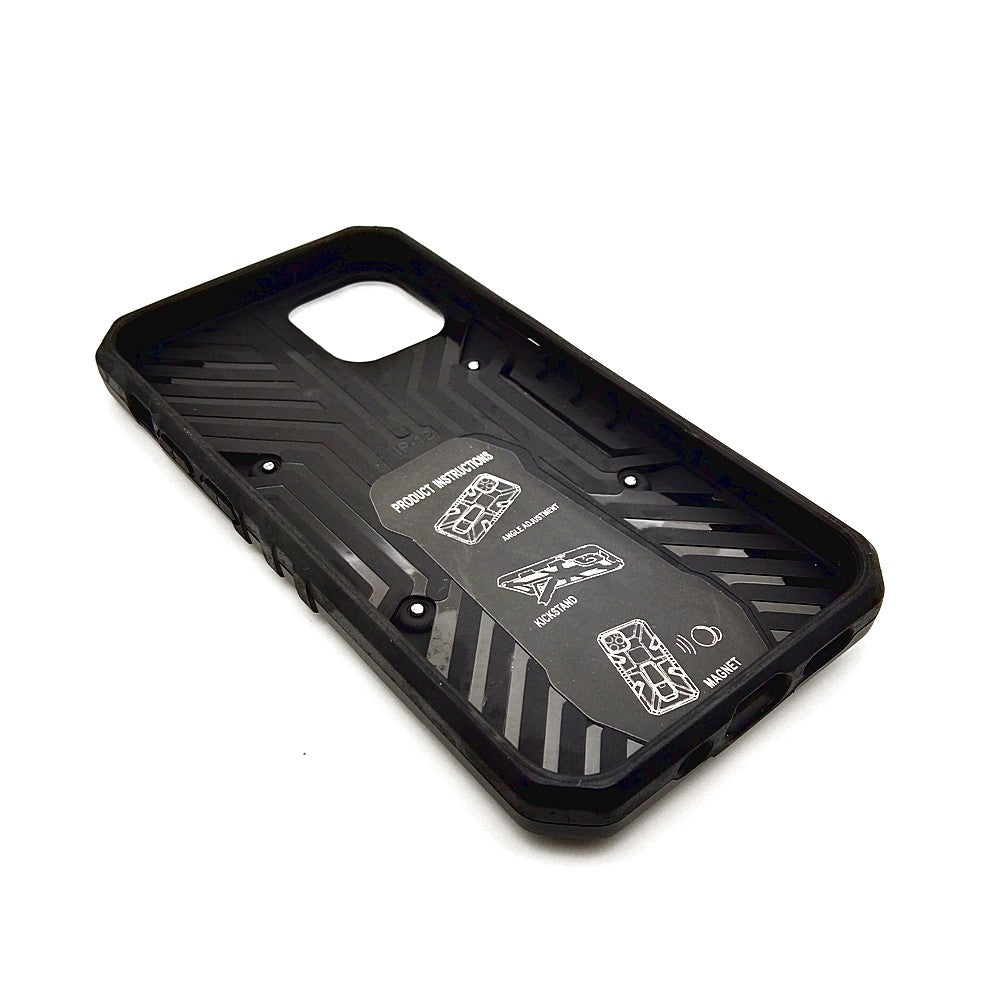 iPhone 12 Mini Shockproof Armour Magnet Car holder Military Grade Case Black