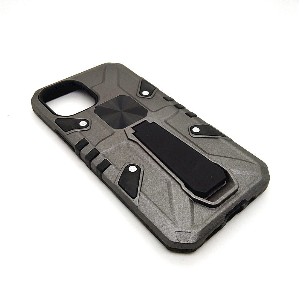 iPhone 12 Mini Shockproof Armour Magnet Car holder Military Grade Case Grey