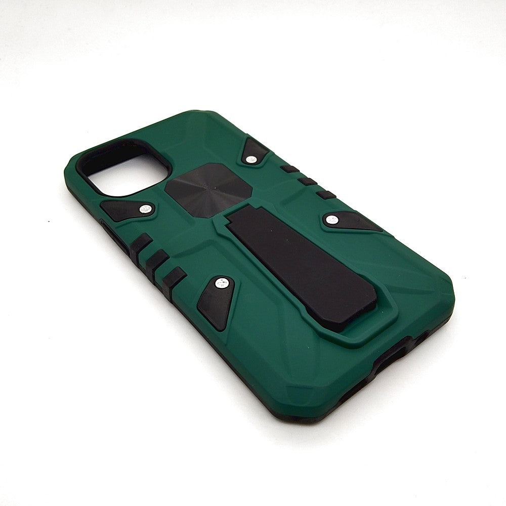 iPhone 12 Mini Shockproof Armour Magnet Car holder Military Grade Case Green