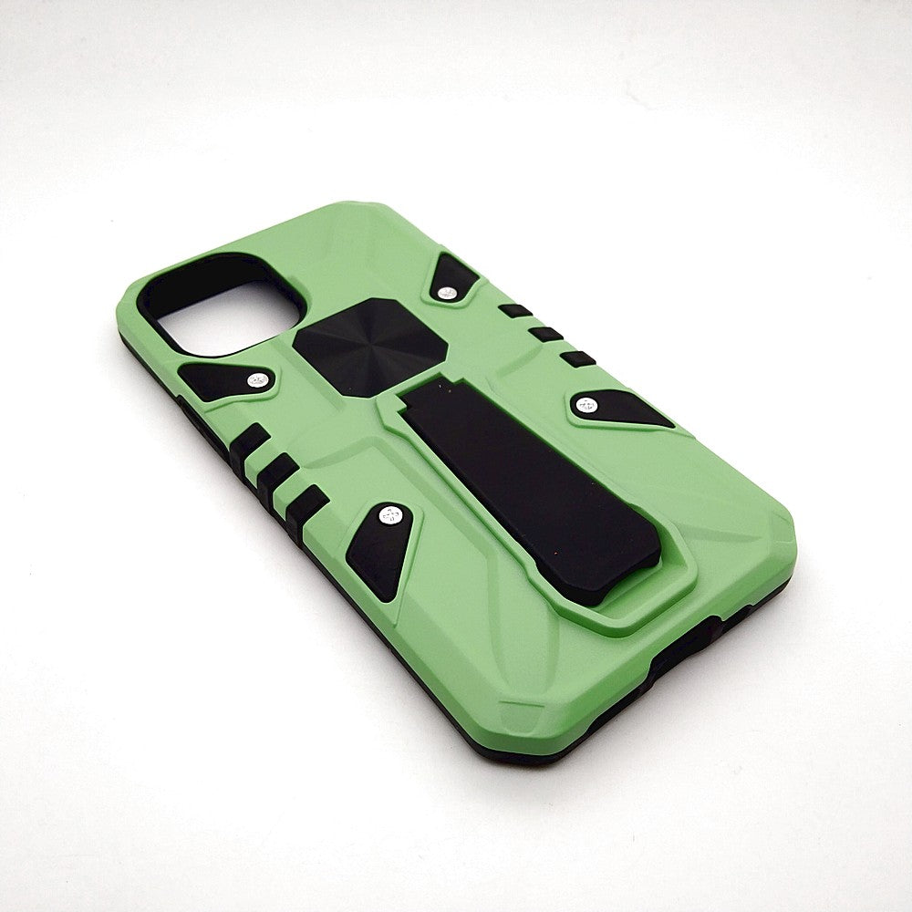 iPhone 12 Mini Shockproof Armour Magnet Car holder Military Grade Case Light Green