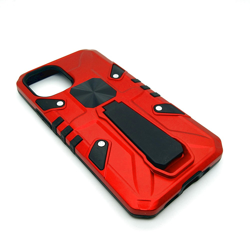 iPhone 12 Mini Shockproof Armour Magnet Car holder Military Grade Case Red