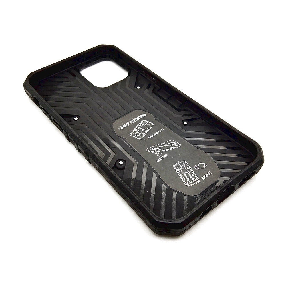 iPhone 12 Pro Shockproof Armour Magnet Car holder Military Grade Case Black