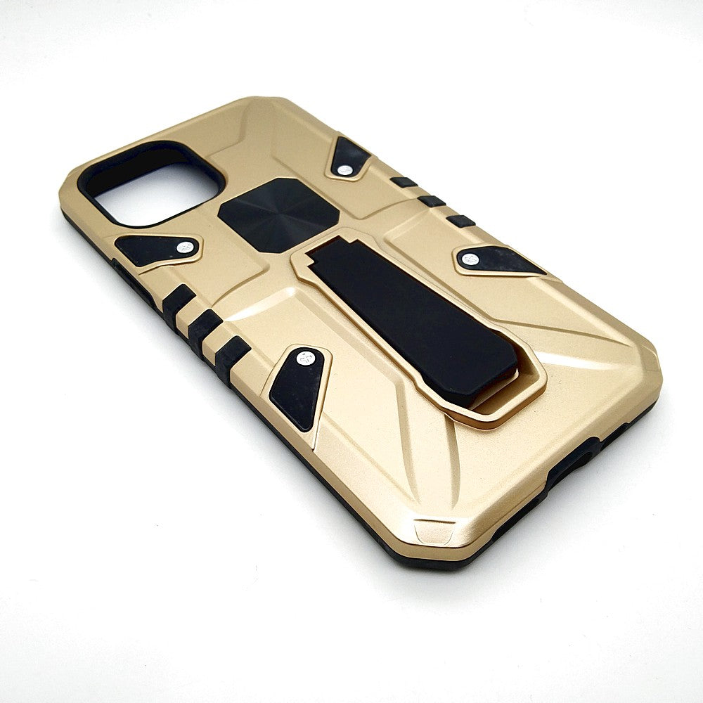 iPhone 12 Pro Shockproof Armour Magnet Car holder Military Grade Case Gold