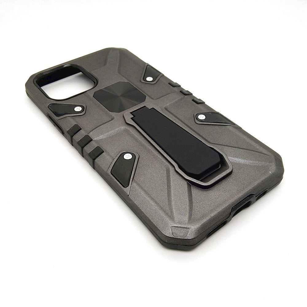 iPhone 12 Pro Shockproof Armour Magnet Car holder Military Grade Case Grey