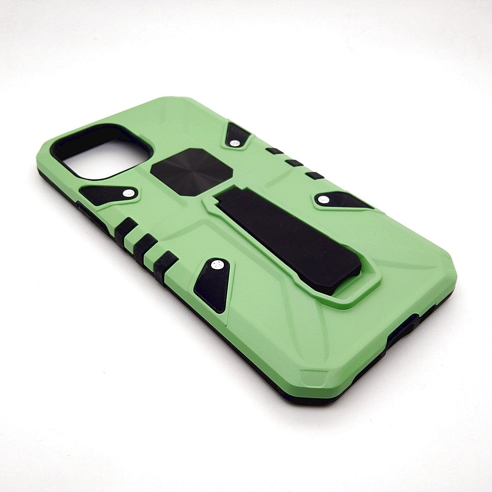 iPhone 12 Pro Shockproof Armour Magnet Car holder Military Grade Case Light Green