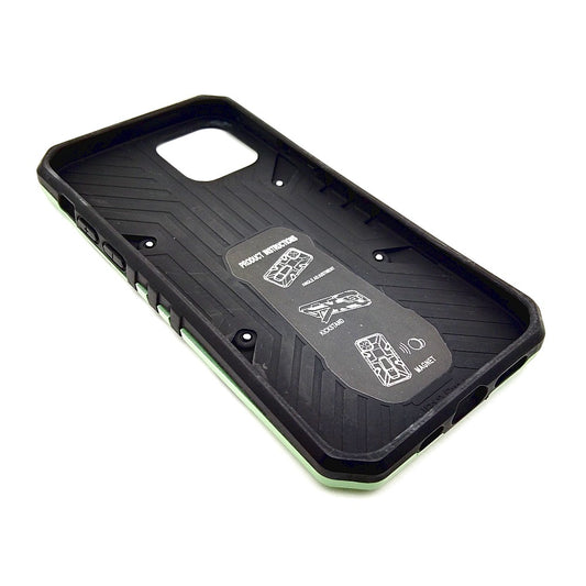 iPhone 12 Pro Shockproof Armour Magnet Car holder Military Grade Case Light Green