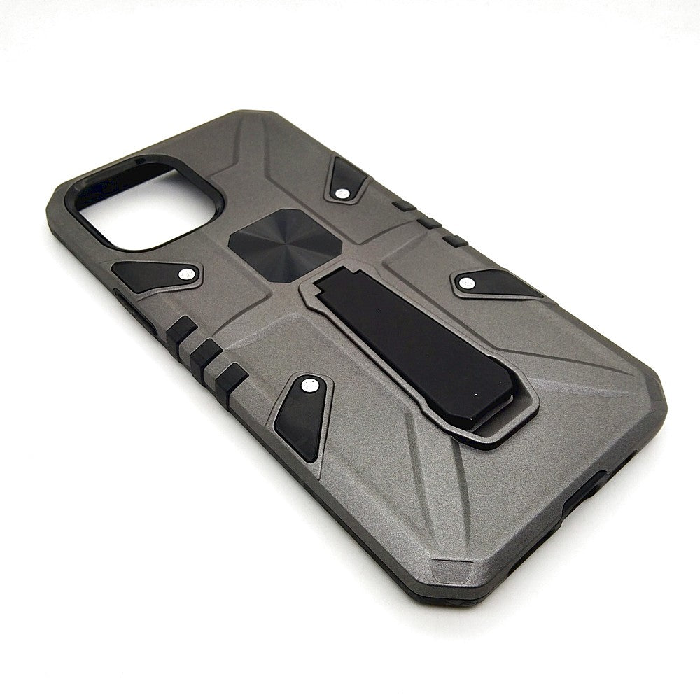 iPhone 12 Pro Max Shockproof Armour Magnet Car holder Military Grade Case Grey