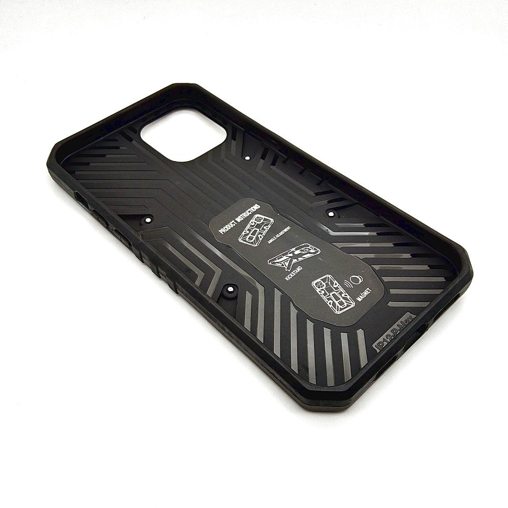 iPhone 12 Pro Max Shockproof Armour Magnet Car holder Military Grade Case Grey