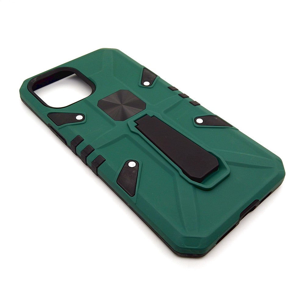 iPhone 12 Pro Max Shockproof Armour Magnet Car holder Military Grade Case Green