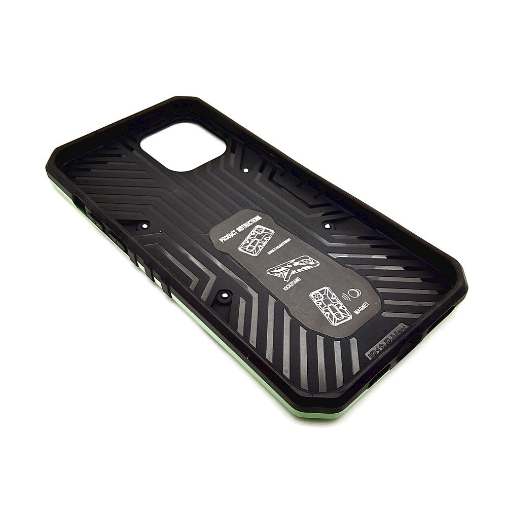 iPhone 12 Pro Max Shockproof Armour Magnet Car holder Military Grade Case Light Green