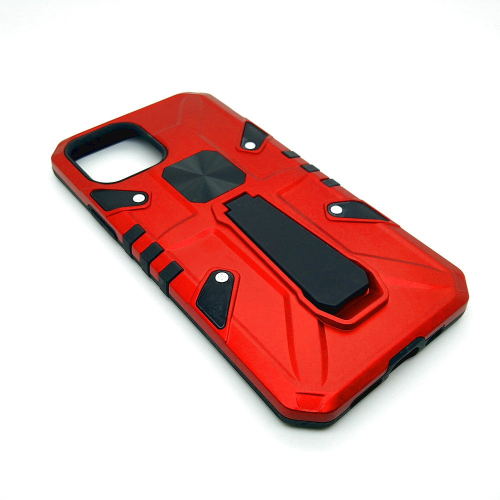 iPhone 12 Pro Shockproof Armour Magnet Car holder Military Grade Case Red