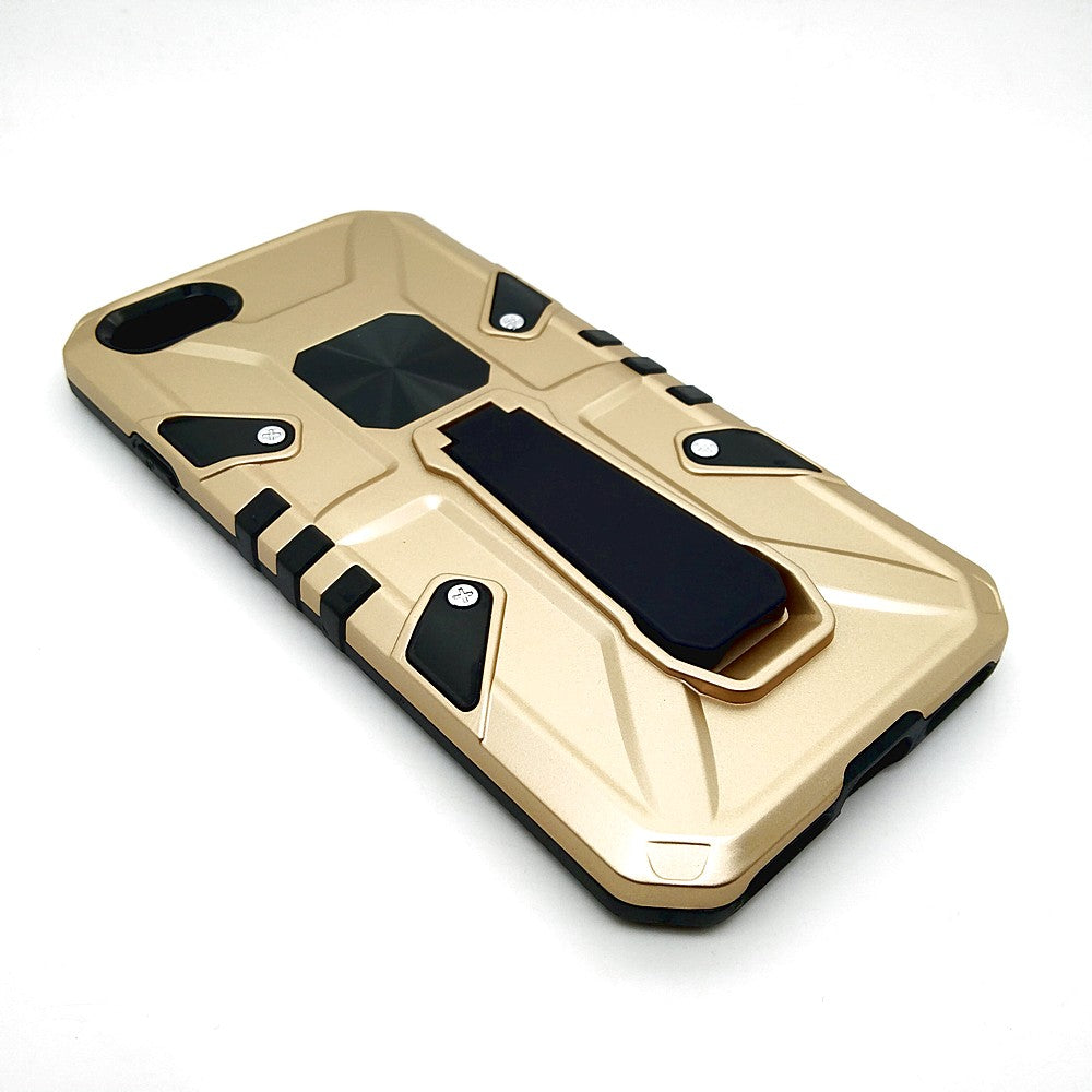 iPhone 7 Shockproof Armour Magnet Car holder Military Grade Case Gold