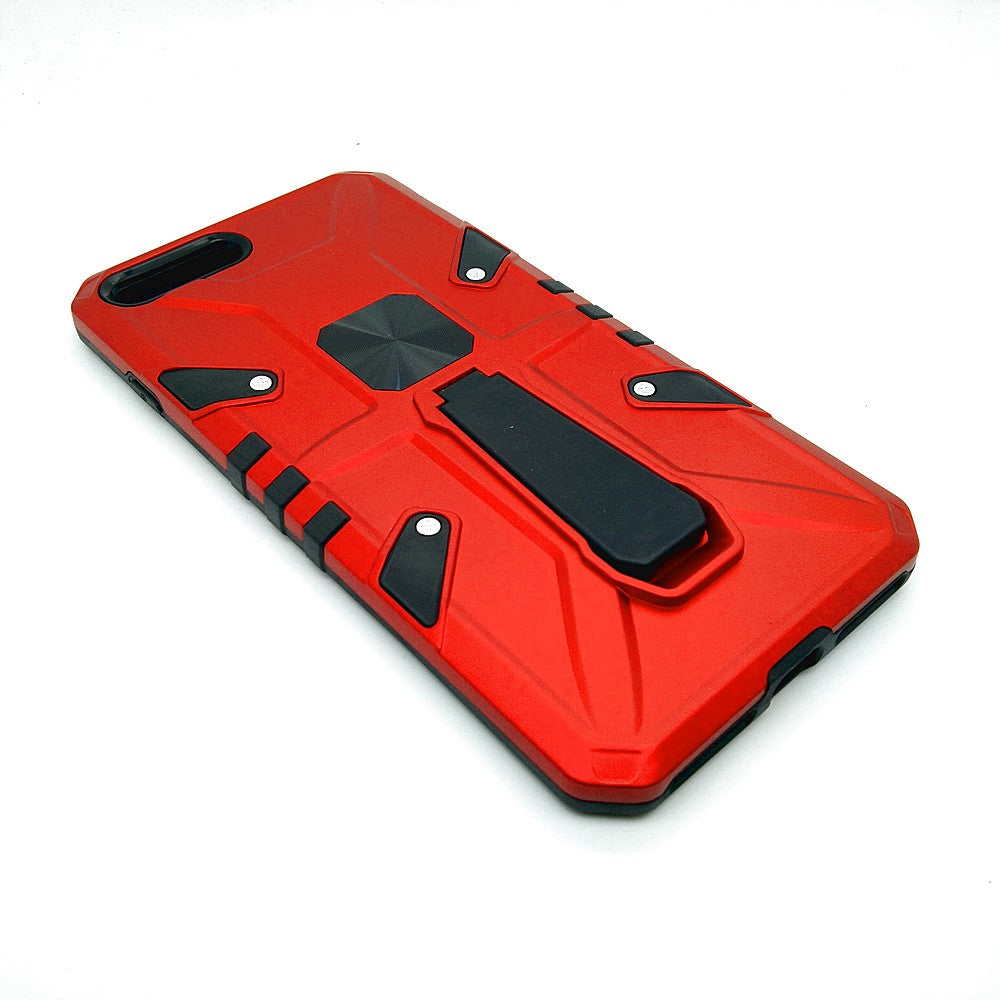 iPhone 7 Plus Shockproof Armour Magnet Car holder Military Grade Case Red