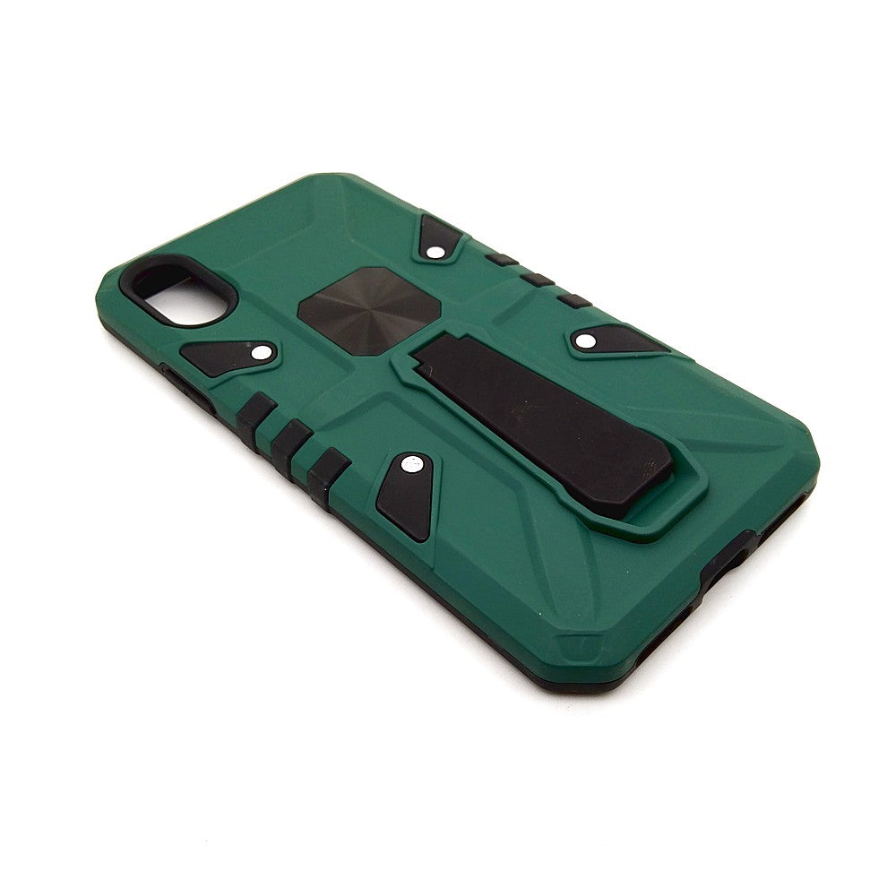 iPhone X Shockproof Armour Magnet Car holder Military Grade Case Green