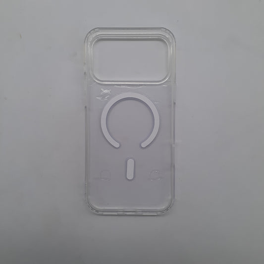 iPhone 17 Pro Max Clear MagSafe Compatible Case Magnetic Wireless Charging Cover