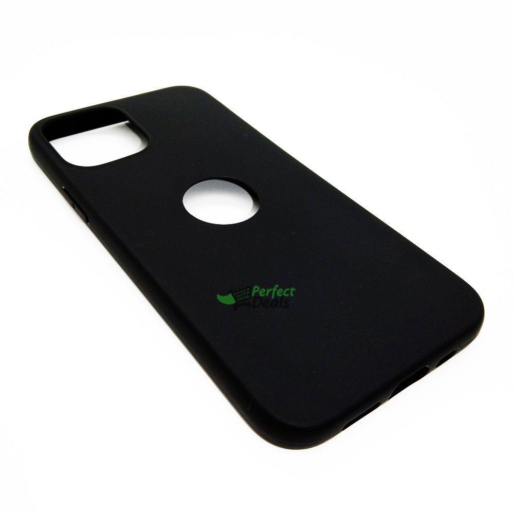 iPhone 12 Pro Silicone back Cover Slim Magic TPU Case Black