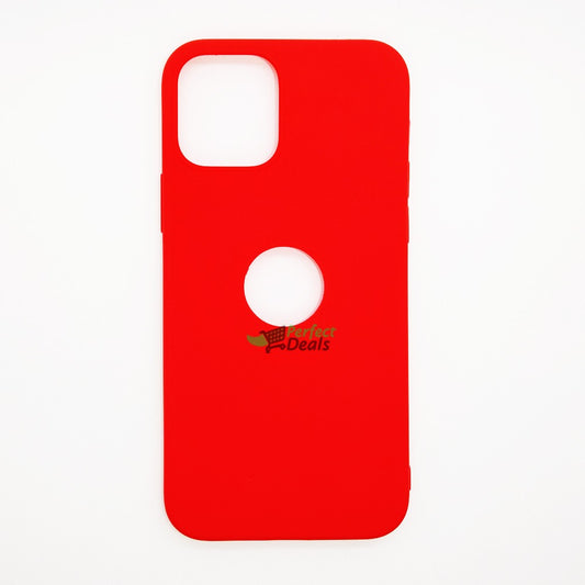 iPhone 12 Pro Silicone back Cover Slim Magic TPU Case Red