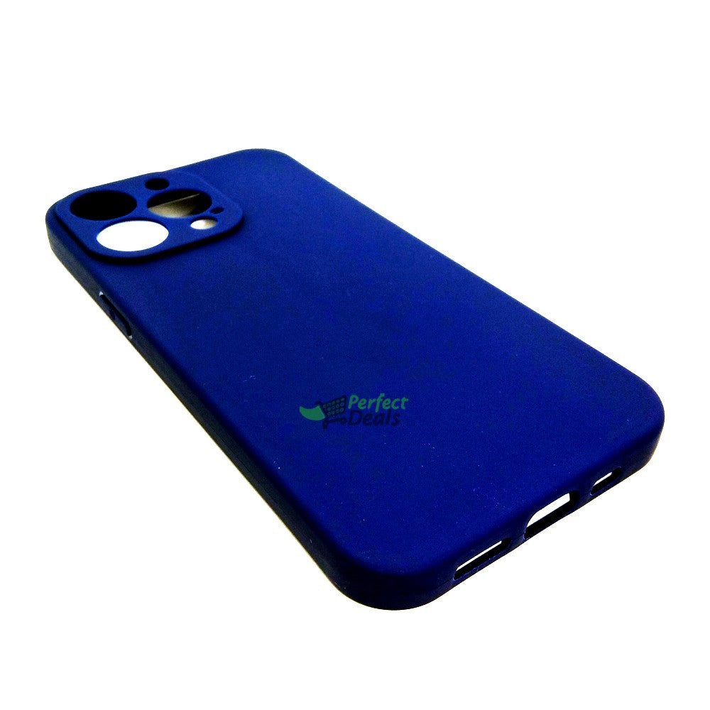 iPhone 13 Pro Silicone back Cover Slim Magic TPU Case Blue